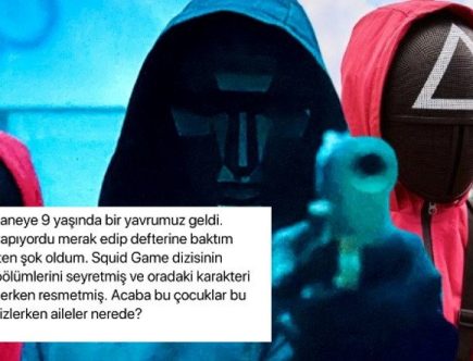 Squid Game İzleyen 9 Yaşındaki Çocuğun Şiddet İçerikli Çizimleri Sosyal Medyada Olay Oldu: İşte Gelen Tepkiler