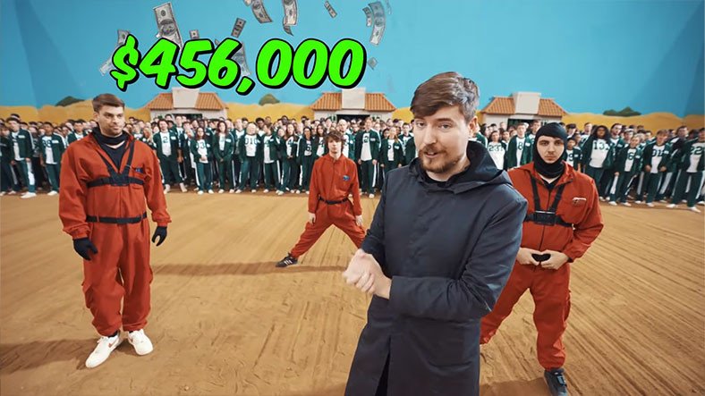 YouTuber MrBeast, 456 Bin Dolar Ödüllü 'Gerçek' Squid Game Yarışması Düzenledi [Video]